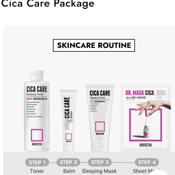 NWT ROEVECTIN CICA CARE PACKAGE SKINCARE SET - Picture 3 of 14